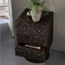 Crumble Carved Mango Wood Side Table with Drawers from Accessories for the Home