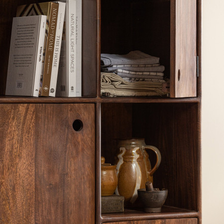 Staes Mango Wood Tall Storage Cabinet from Accessories for the Home 2
