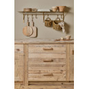Basti Iron Storage Shelf in Antique Brass from Accessories for the Home