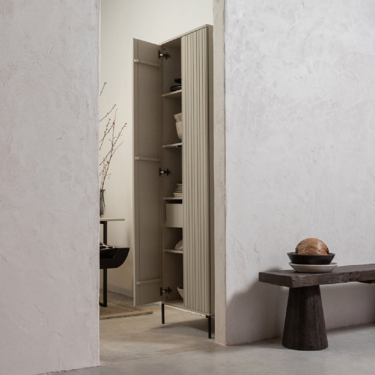 Woood Gravure High Cabinet- Black, Natural, Espresso or Dust from Accessories for the Home