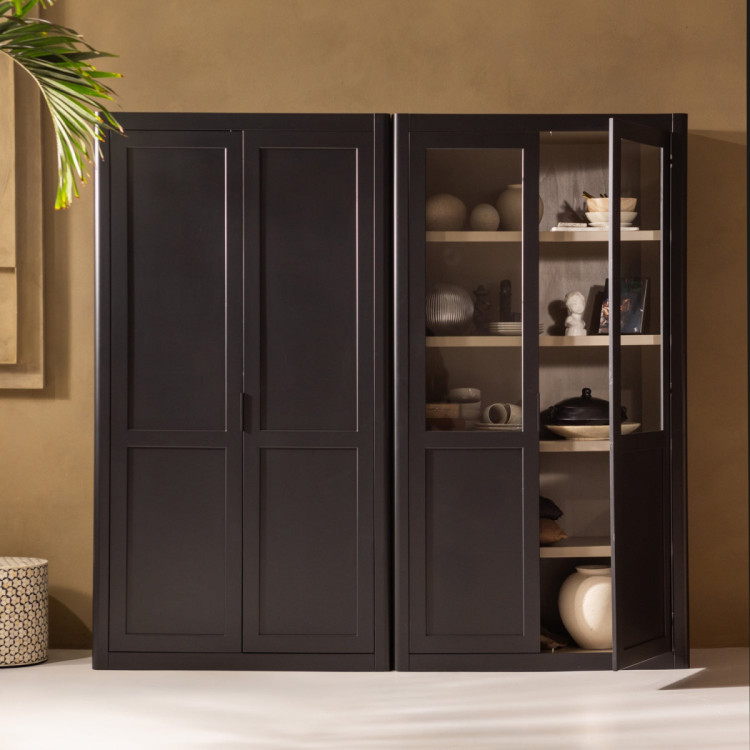Woood Gunnar Pine Storage Cabinet- Matt Black or Mud from Accessories for the Home