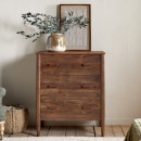 Anbu Acacia Chest of Drawers - Washed Walnut