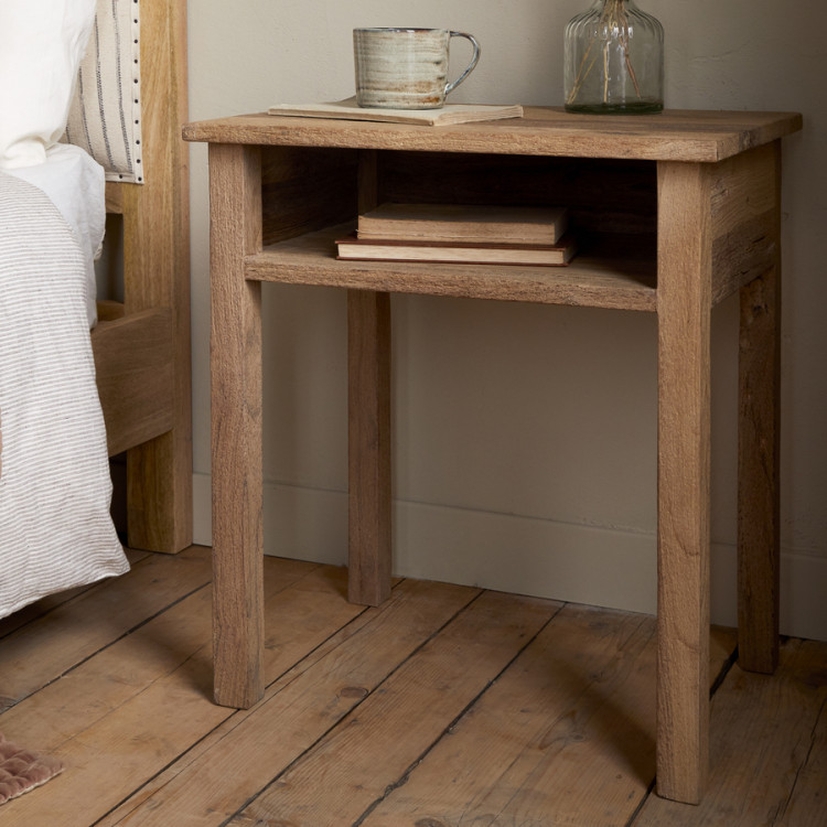 Iya Reclaimed Wood Bedside Table - Natural from Accessories for the Home