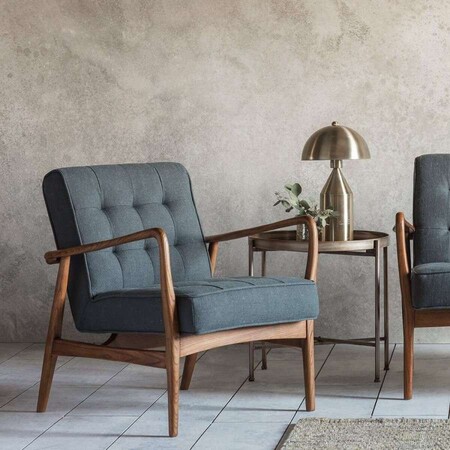 Holt Grey Linen Armchair from Accessories for the Home
