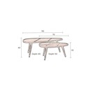 Dutchbone Sham Rosewood Coffee Tables (2) from Accessories for the Home