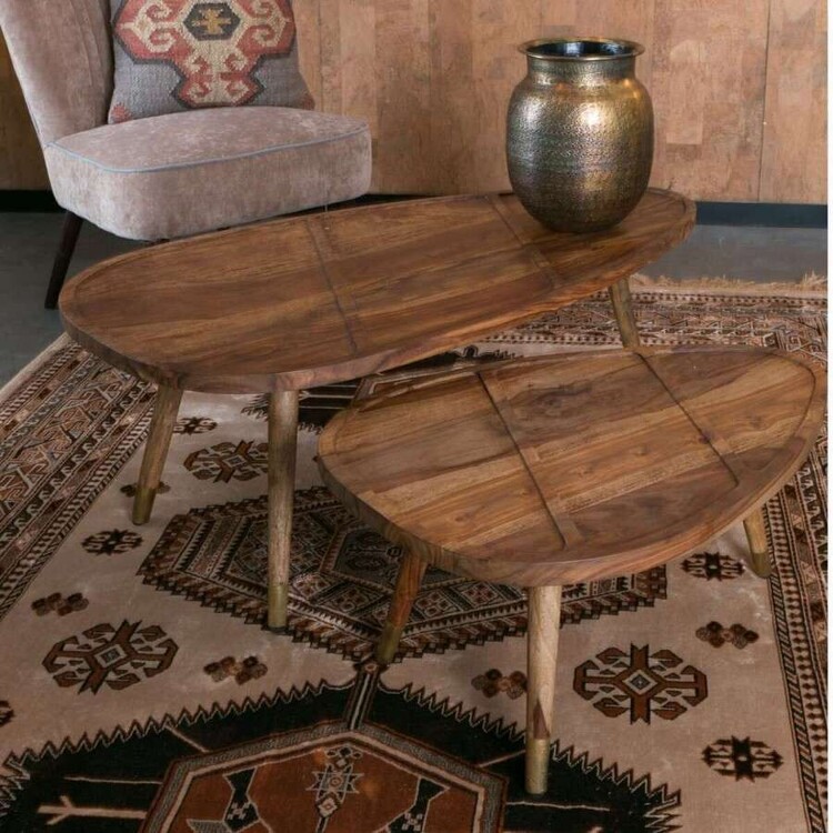 Dutchbone Sham Rosewood Coffee Tables (2) from Accessories for the Home