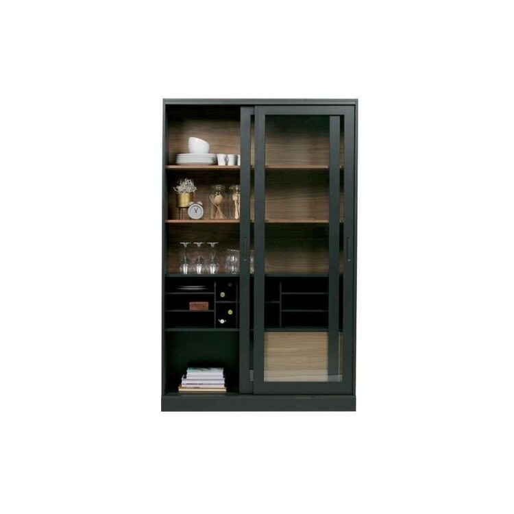 Woood James Black Painted Wooden Display Cabinet from Accessories for the Home