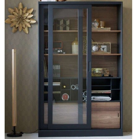 Woood James Black Painted Wooden Display Cabinet from Accessories for the Home