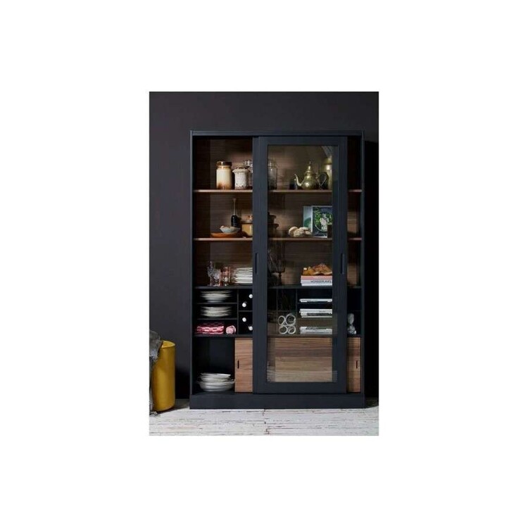 Woood James Black Painted Wooden Display Cabinet from Accessories for the Home