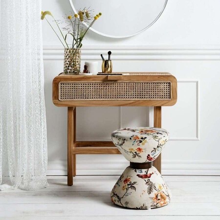 Nordal Natural Rattan and Teak Wood Console from Accessories for the Home