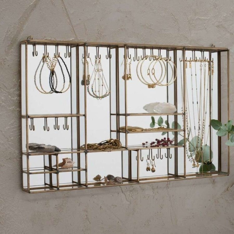Bequai Brass Wall Hanging Jewellery Box from Accessories for the Home