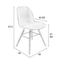 Zuiver Albert Kuip All Black Dining Chair from Accessories for the Home